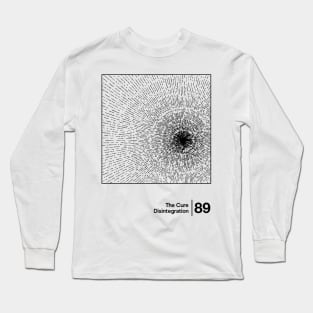 Disintegration / Minimal Style Graphic Artwork Long Sleeve T-Shirt